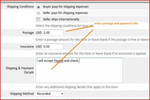 Enter shipping and payment information