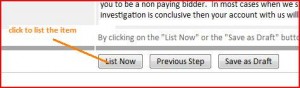 Click LIST NOW button